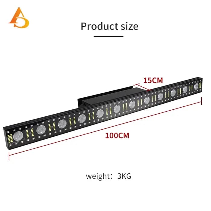 Barre lumineuse LED 12x3W, éclairage de scène, RVB 3 en 1, mur de lavage pour bar, fête