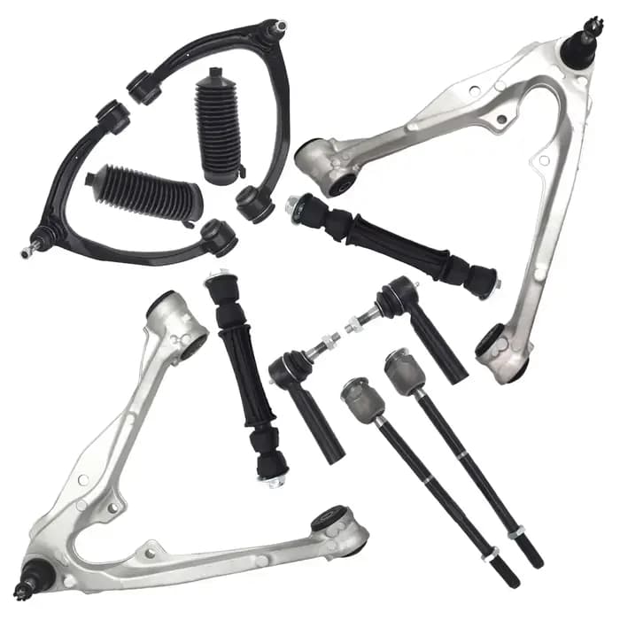 AzbuStag 12 pièces Kits de suspension de bras de commande avant inférieur et supérieur gauche et dro