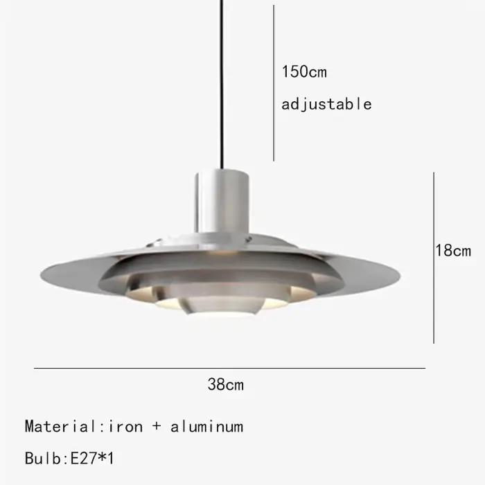 Lampe suspendue UFO de styliste danois pour Restaurant, style nordique post-moderne, Bauhaus, compto