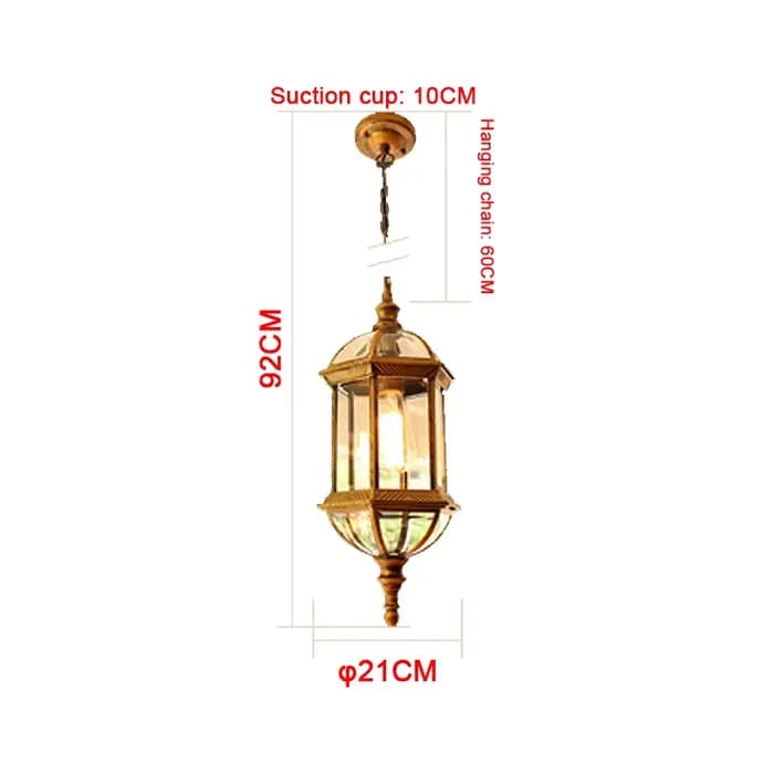 Led Style européen extérieur étanche balcon cour pavillon couloir couloir suspension décor à la mais