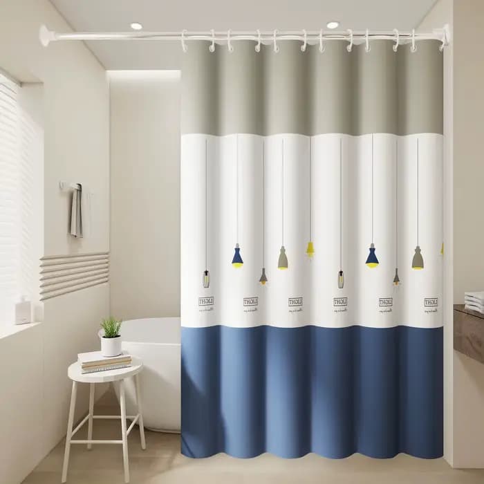 Rideau de douche pour enfants, lustre mignon, dessin animé drôle, imperméable, décor de salle de bai