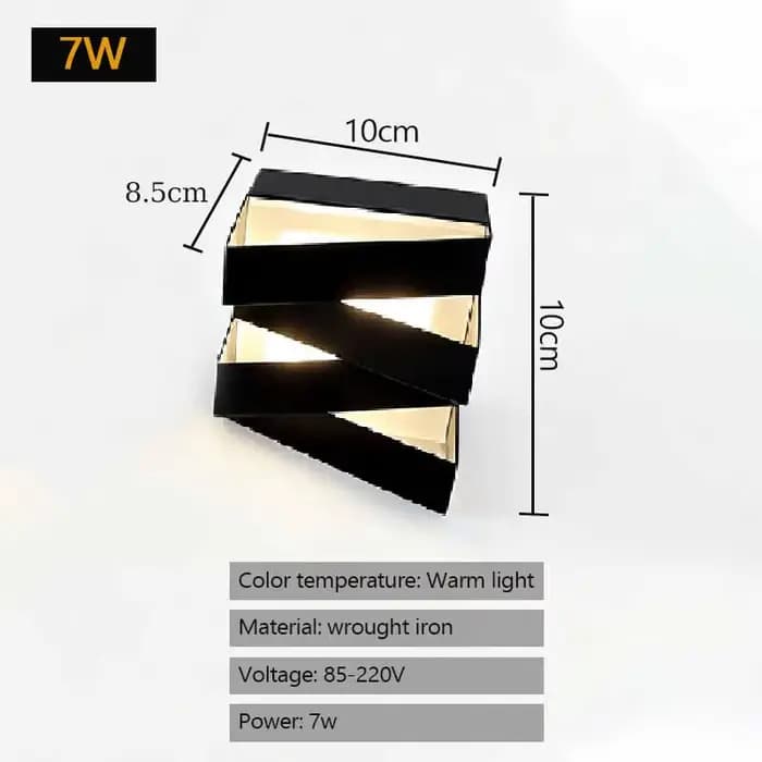 1PC 2 pièces appliques extérieures moderne LED 7W 12W applique villa jardin porche balcon Garage