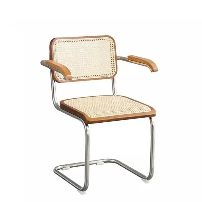 Chaise de salle à manger en rotin tissé moderne, chaises de Restaurant d'extérieur, chaise empilable