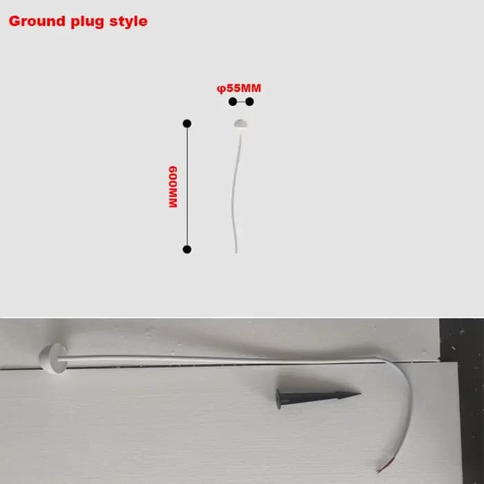 Lumière de Pelouse Imperméable pour Décoration de Jardin, Luminaire Décoratif d'Extérieur, Idéal pou