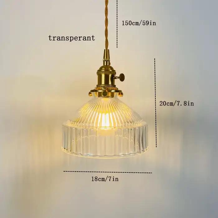 Lampe Suspendue en Laiton et Verre au Design Nordique Vintage Créatif et Coloré, Luminaire Décoratif