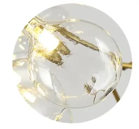 Lustre boule nordique or Design branche d'arbre lustre avec oiseaux maison cuisine Restaurant maison
