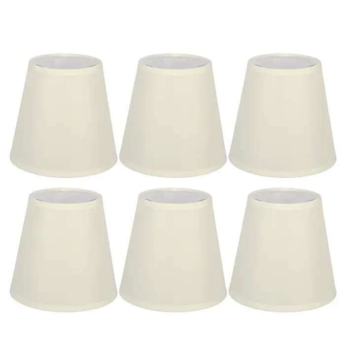 Couvercle d'abat-jour en tissu pour ampoules E14, style moderne et simple, couleur crème, lampe mura