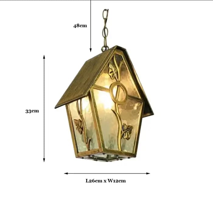 Lustre d'extérieur étanche, suspension pour cour, balcon, couloir, allée, pavillon, terrasse, jardin