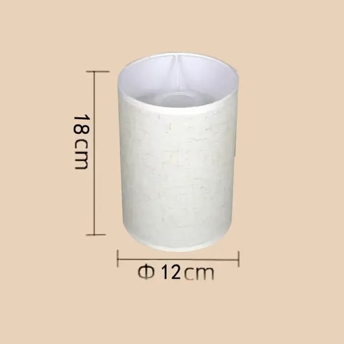 Abat-jour en lin à Tube droit pour lampes de Table, couvre-lampe en tissu doux et léger, accessoires