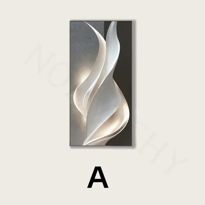 Peinture suspendue d'entrée, lumière moderne et minimaliste, décoration d'entrée, lumière abstraite