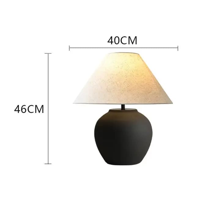 Lampe de Table japonaise Style wabi-sabi, décoration de chambre en céramique, Simple rétro, chambre