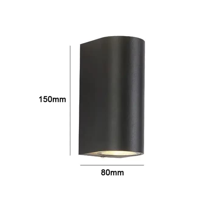 Applique murale extérieure Led Double tête éclairage extérieur étanche haut et bas circulaire Villa