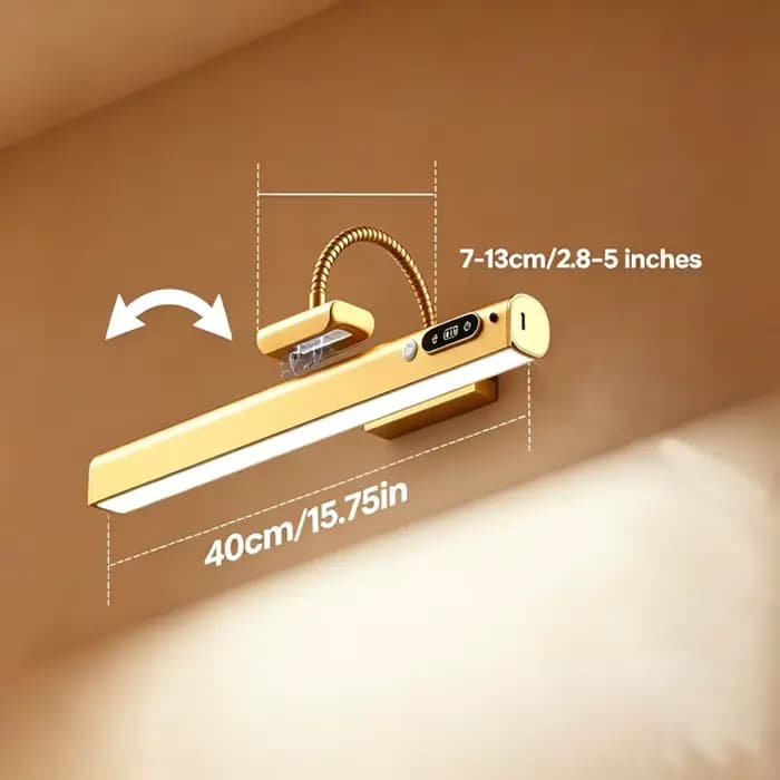 Lampes à poser murales avec détecteur de mouvement, batterie rechargeable 7800mAh, pour tableaux, po