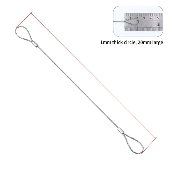 Câble de suspension en acier inoxydable de 1 à 5 mm, élingue de levage, corde de sécurité adaptée à
