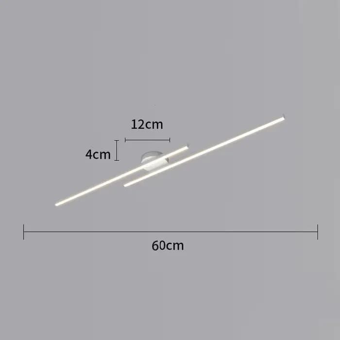 Long plafonnier LED en aluminium Design créatif moderne plafonnier luminaire intérieur couloir balco