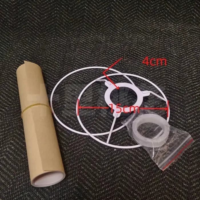 Kit universel de couverture d'abat-jour en tissu auto-adhésif, bricolage, avec ruban adhésif Double