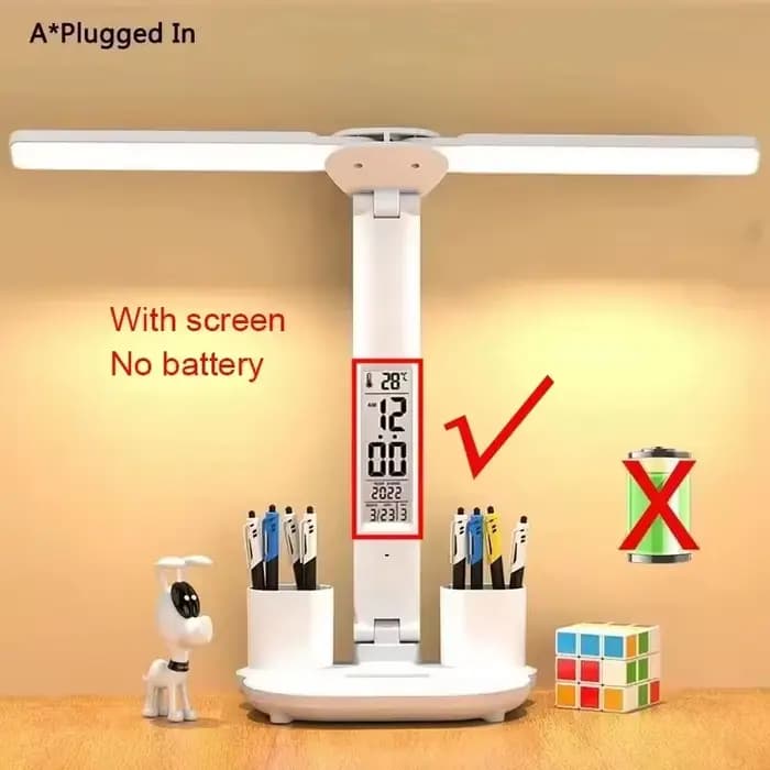 Lampe de Table Led Rechargeable pour lampe de bureau d'étude lampe de lecture veilleuse Led avec ven