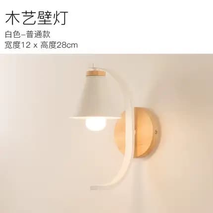 Applique murale moderne en bois, modèle créatif en résine, luminaire décoratif d'intérieur, idéal po