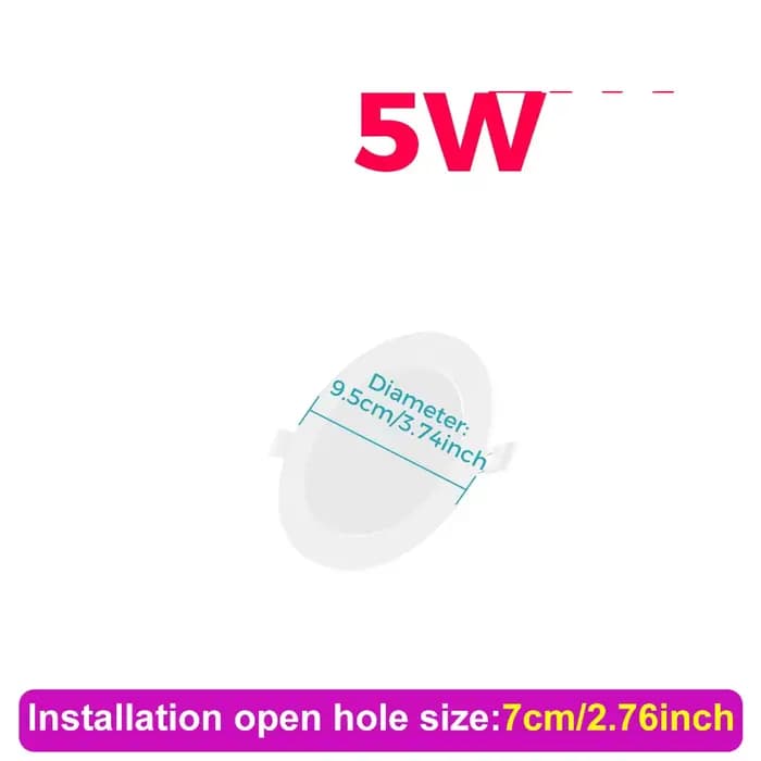 Spotlights LED encastrables pour plafond AC220V 5W 10W 15W 20W 25W, lampe ronde encastrée, spot LED