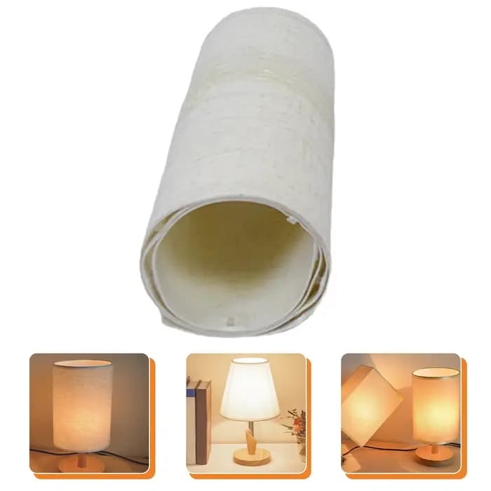 Couvercle d'abat-jour de lampe, feuille de gril de tissu de bricolage léger, coupe de table exécutiv