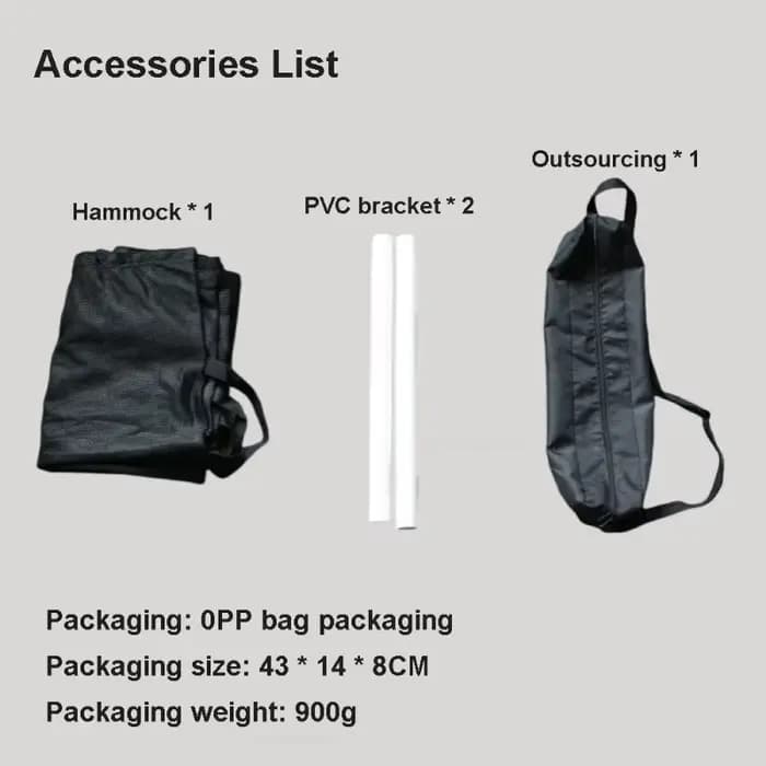 Système de suspension pour hamac de voiture ultra léger, aucune installation requise, facile à trans