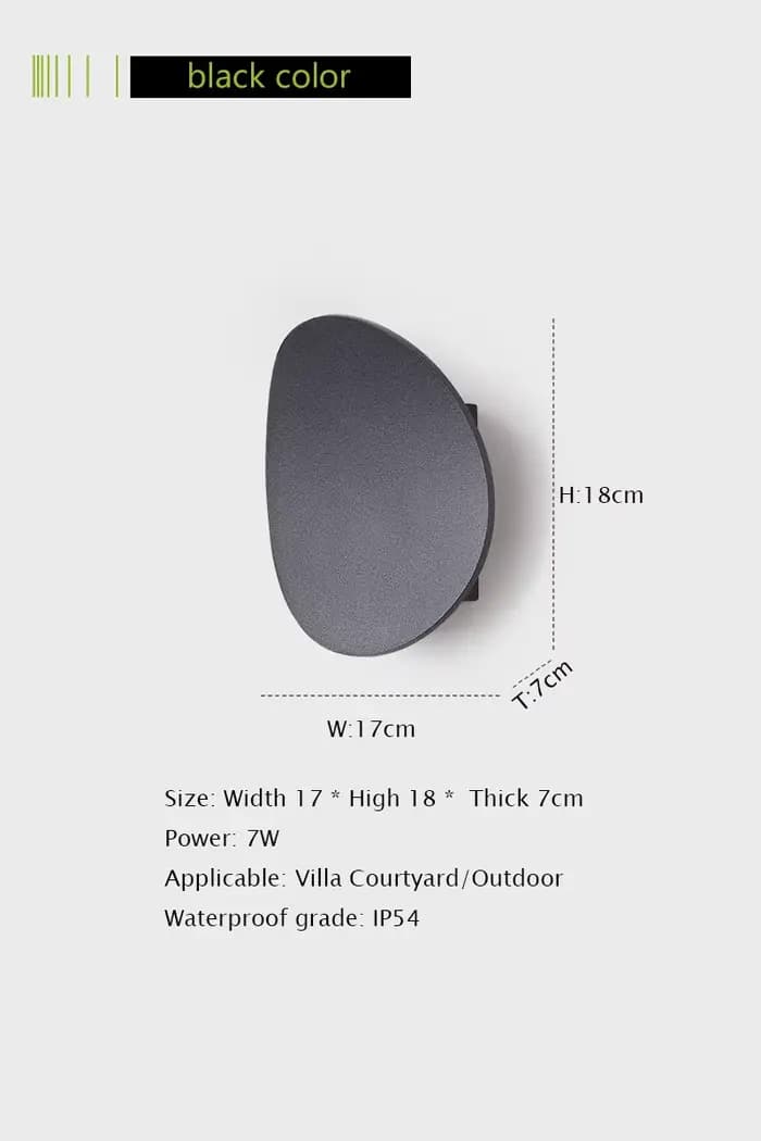 Applique murale LED en aluminium pour porche extérieur, lampe étanche pour maison, porte, décoration