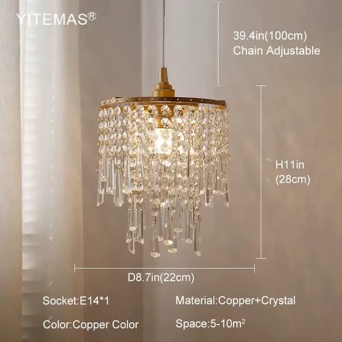 Salle à manger lustre en cristal éclairage dans la cuisine chambre entrée lustre suspendu or dans l'