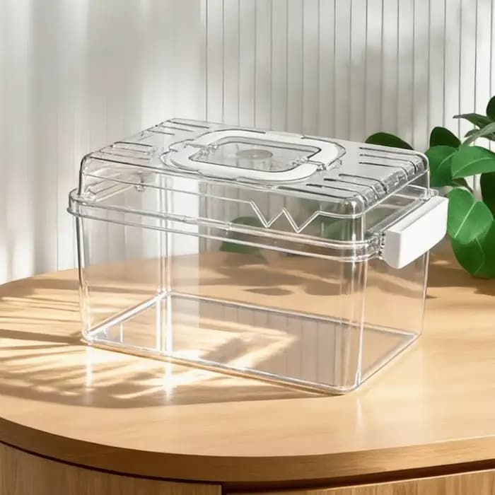 Cage à Hamster transparente de grand espace, conception de boucle, Ventilation, habitat de Hamster, exercice de Cage d'extérieur Durable pour Hamster
