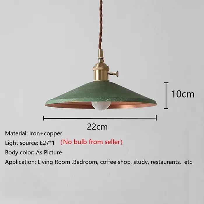 Plafonnier Suspendu en Laiton de Style Industriel, Luminaire Décoratif d'Nik, Rétro Américain, Nordique, Idéal pour un Restaurant, un Café ou un Bar