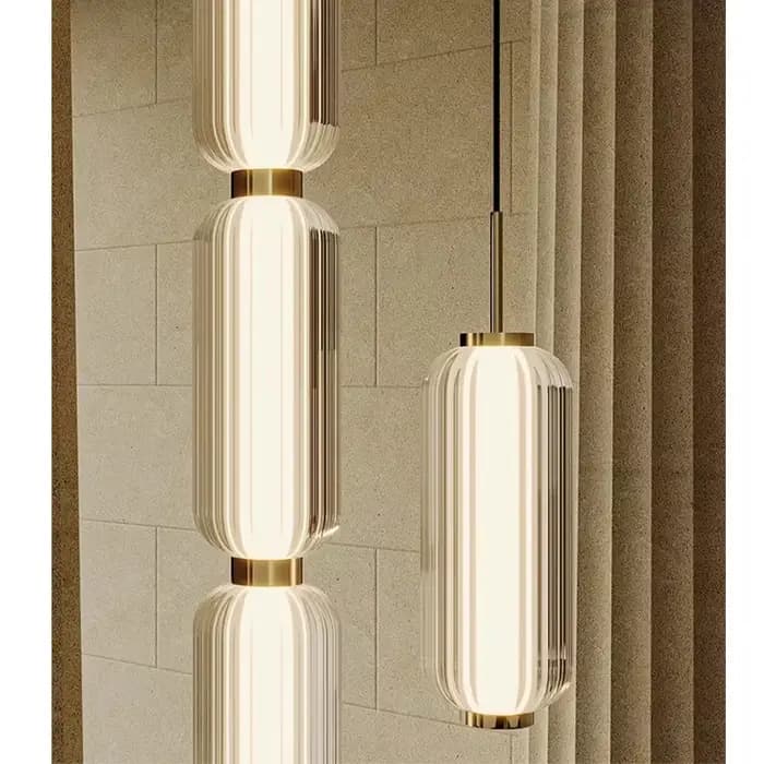 Lustre en verre postmoderne, style rétro américain, luxe, pour salon, salle à manger, escalier, décoration intérieure, éclairage