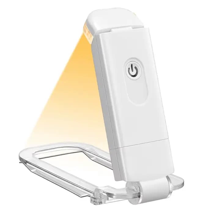 Lampe de lecture LED Rechargeable par USB, Protection des yeux, veilleuse Portable à Clip, lampe de bureau, marque-page, lumière de lecture