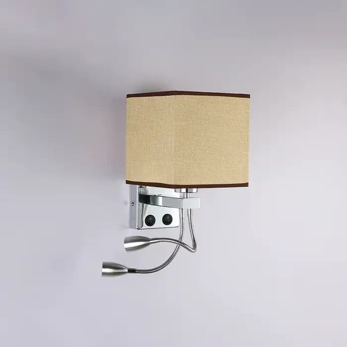 Applique murale moderne E27, lumière de lecture et d'étude protectrice pour les yeux, veilleuse avec interface USB, éclairage de chevet pour chambre à coucher