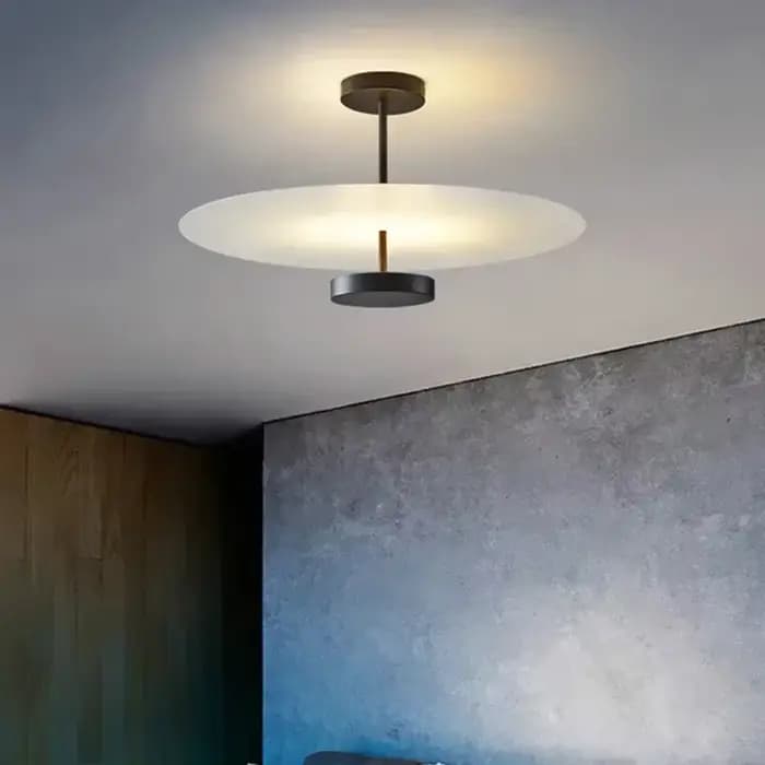Luminaire de plafond pour salon au design moderne, décoration de chambre de luxe nordique, chambre à coucher, salle à manger, abat-jour en acrylique, luminaire suspendu LED