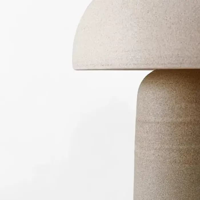 Ceramicah Tera-Lampe rétro en céramique pour salon et chambre à coucher, design en frêne, décoration créative, lampe de chambre plus lente