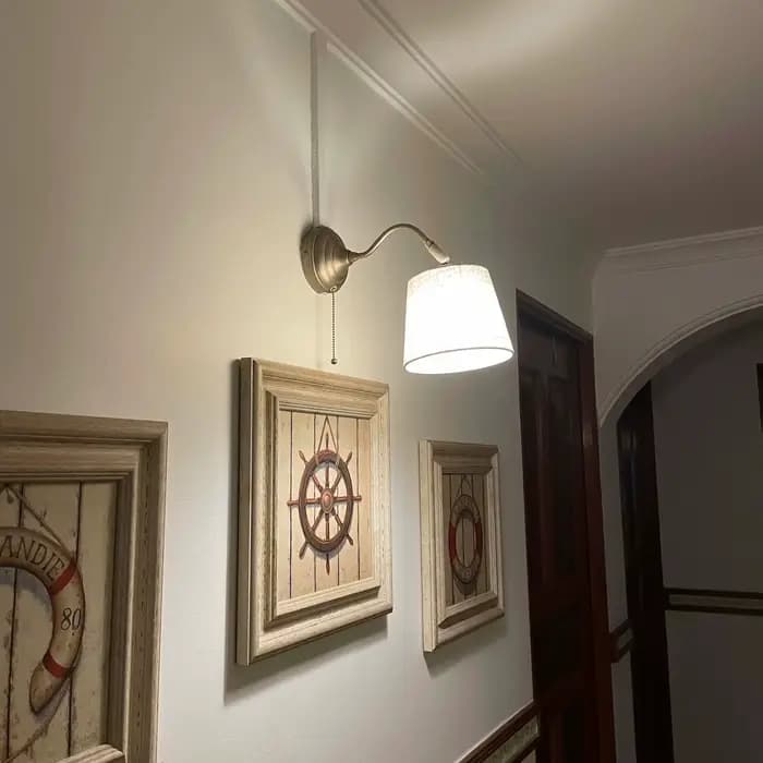 Abat-jour en tissu nordique moderne, éclairage suspendu, lampes de bureau et murales, abat-jour de gril de chambre, base de lampe