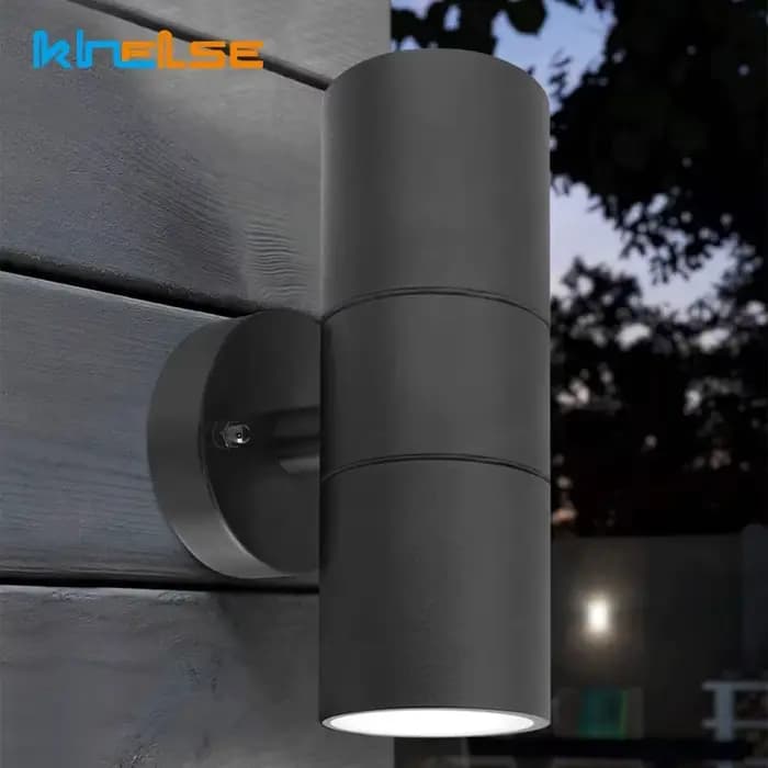 Applique Murale LED en Acier Inoxydable, Conforme à la Norme IP65, Imperméable, Conforme à la Norme GU10, Éclairage d'Extérieur, Idéal pour un Jardin ou une Véranda, 110/220V