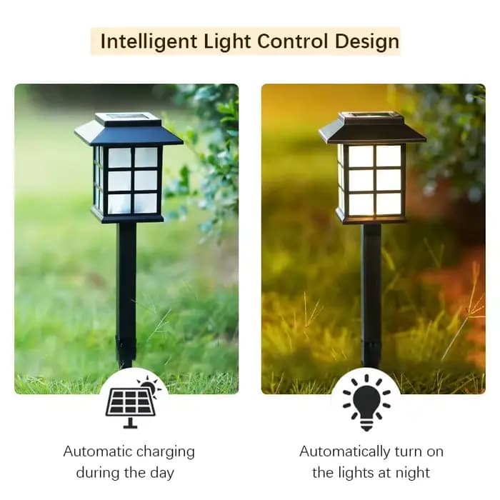 Paquet de 8 lumières solaires de jardin de voie paysage extérieur imperméable pour cour Patio passerelle allée décor solaire pelouse lampe éclairage