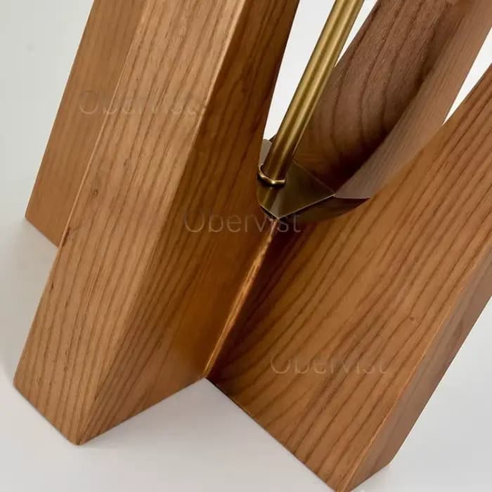 Lampadaire en bois massif de designers nordiques – Lampe sur pied en bois pour salon, chambre, canapé, chevet, décoration intérieure