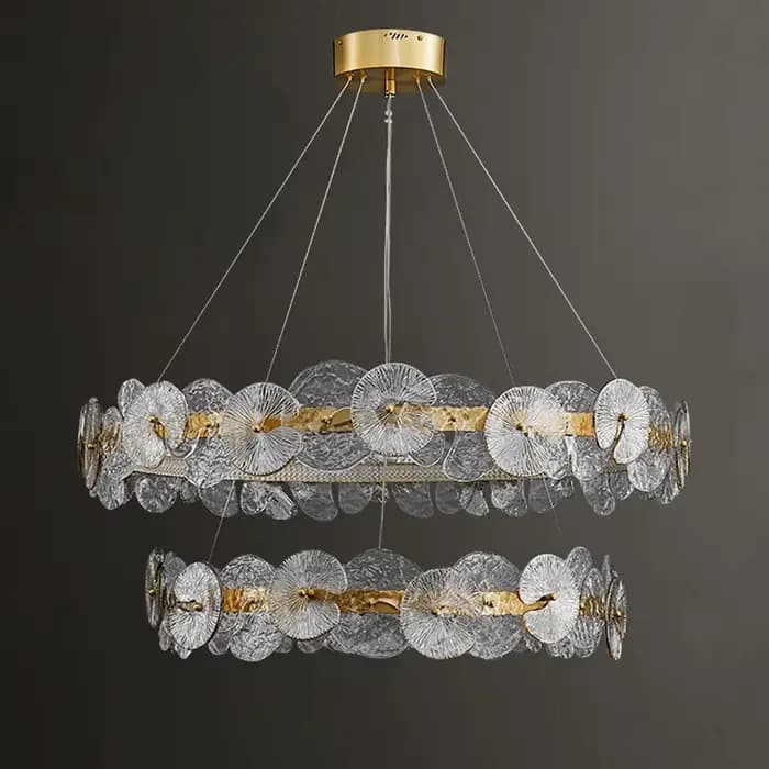 Plafonnier LED Suspendu au Design Moderne, Luminaire Décoratif de Plafond, Idéal pour un Salon, une Chambre à Coucher, une Salle à Manger ou une Cuisine
