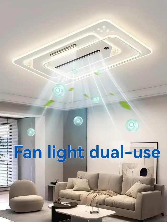 Ventilateur de plafond LED, luminaire de plafond pour salon, éclairage principal de salon moderne et minimaliste, éclairage de salle à manger, ventilateur de plafond avec lumière
