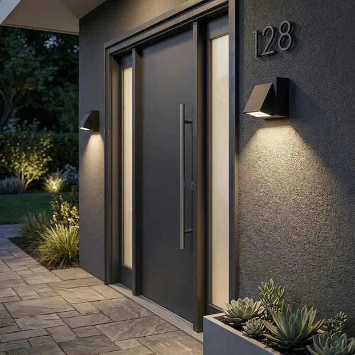 Applique murale LED extérieure étanche IP65 en plastique AC110V 220V pour balcon, jardin, porche – Luminaire décoratif pour la maison