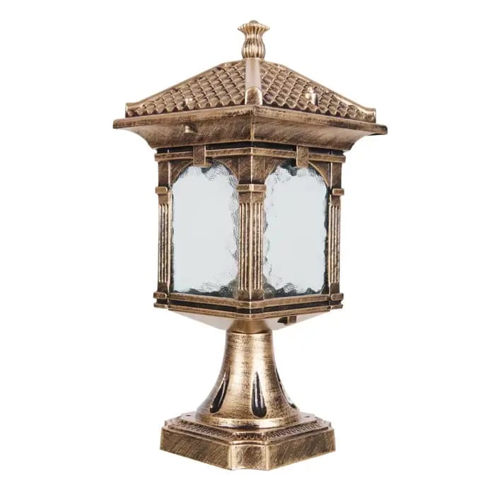 Lumières extérieures de pilier européen, pilier de clôture de cour de jardin, pilier de villa, décoration de couloir de balcon