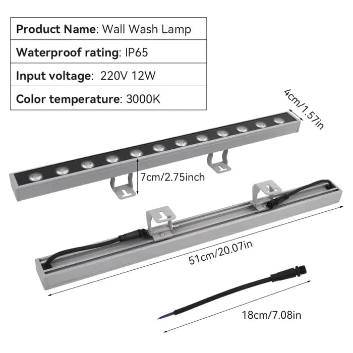 Lumière de rondelle murale AC220V IP65, LED en aluminium étanche, décoration extérieure, jardin, hôtel, facteur, magasin, éclairage de musée d'art et de Science