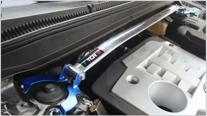 Barre de jambe de force de suspension pour Hyundai Santa Fe Baolig, accessoires de style de voiture, barre stabilisatrice, tige de tension en alliage d'aluminium