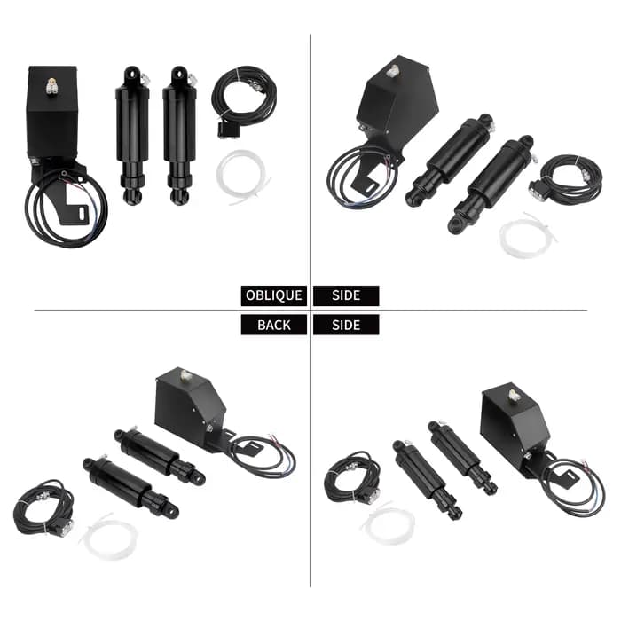 Kits de suspension pneumatique arrière noirs pour motos Harley Touring Road Glide Ultra Limited Electra Street Glide Road King 94-25