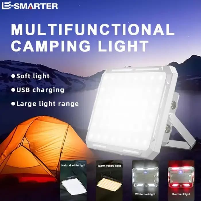 LED Camping tente lumière projecteur Rechargeable haute puissance éclairage de secours extérieur étanche Portable lampes de nuit suspendues