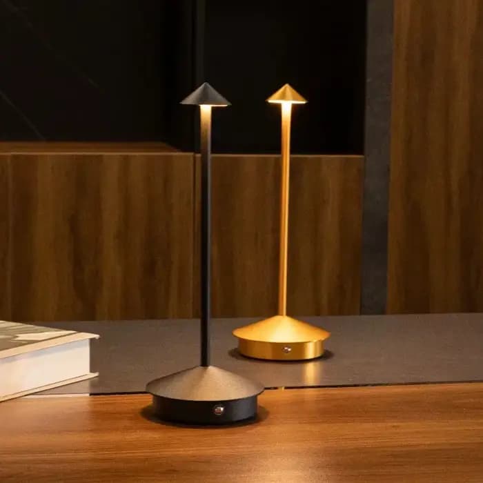 Lampe de table rechargeable créative à LED tactile pour salle à manger, hôtel, café, lampe de chevet décorative, lampe de bureau