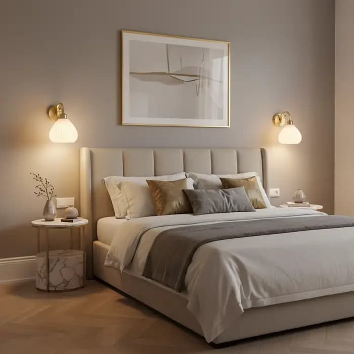 Applique Murale Moderne Style Simple et Doux, Corps Métallique Doré, Décoration de Chambre, Luminaire LED avec Abat-jour en Acrylique, Lustre Mural de Couloir