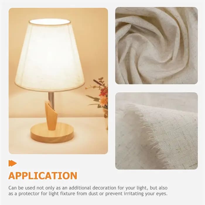 Couvercle d'abat-jour de lampe, feuille de gril de tissu de bricolage léger, coupe de table exécutive de tambour, pré-arex de ferme, lustres de sol