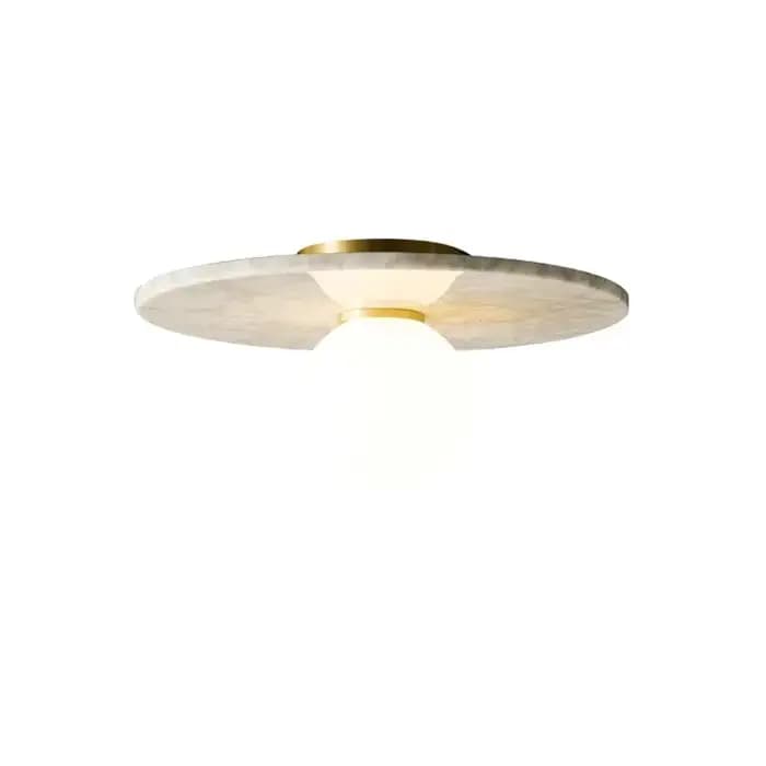 Plafonnier en marbre nordique blanc, noir, vert, semi-encastré, éclairage pour allée, décoration intérieure, salon, chambre à coucher, petit plafonnier